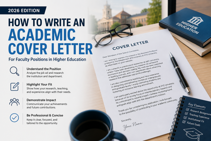 How to Write an Academic Cover Letter (2026 Edition)