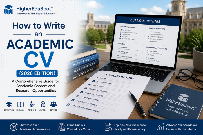 How to Write an Academic CV (2026 Edition)